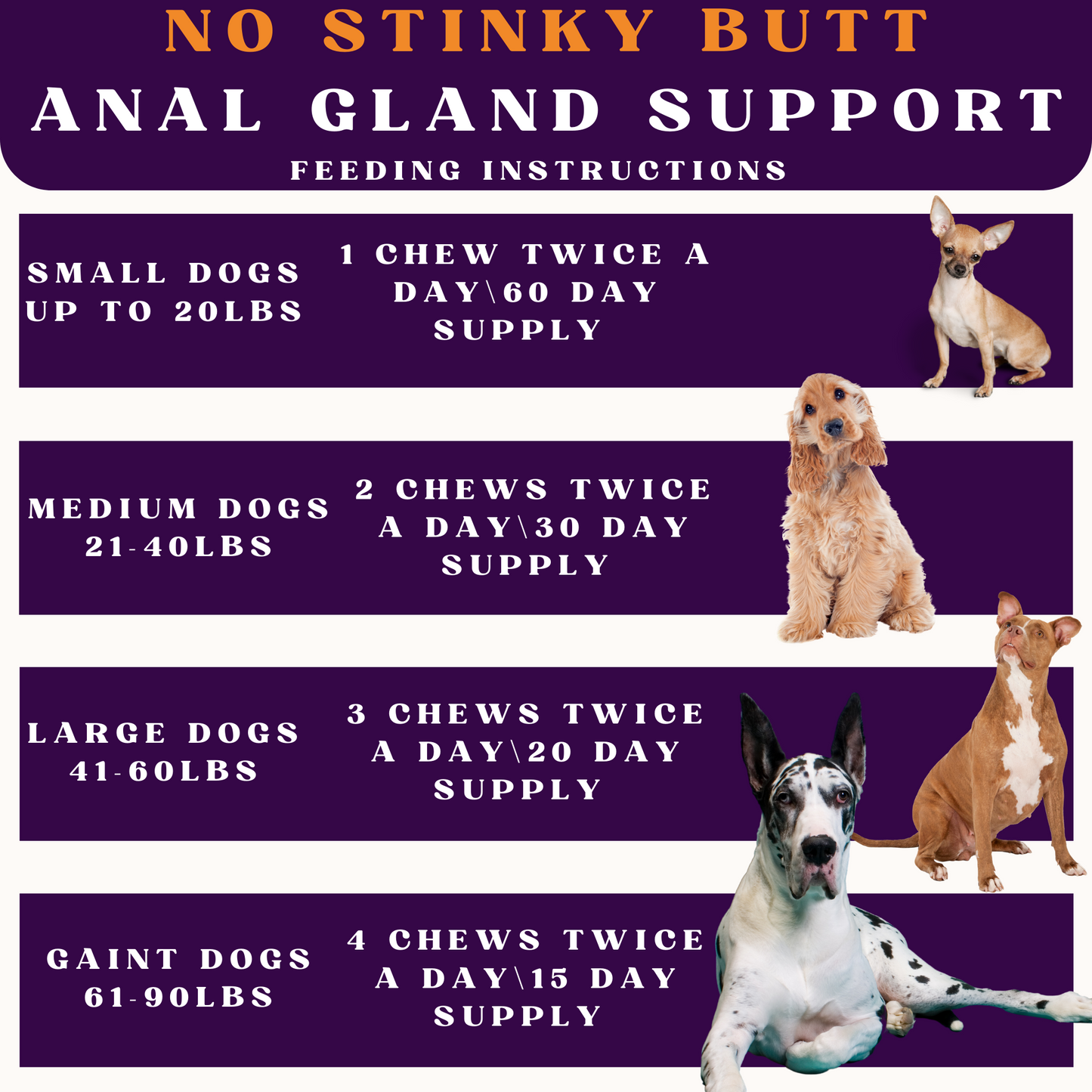 PiccardNaturePets No Stinky Butt Anal Gland Support 120ct Chews + FREE Bandana!