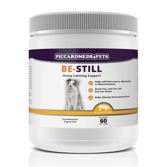 Piccardmeds4pets Be-Still Hemp Calming Chews 60CT Piccard Meds 4 Pets