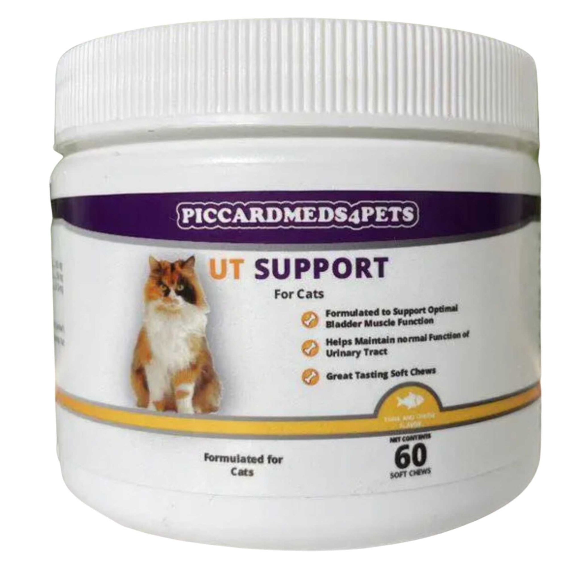 Piccardmeds4pets Pee-Well Urinary Support Soft Chews for Cats 60CT Piccard Meds 4 Pets