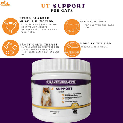 Piccardmeds4pets Pee-Well Urinary Support Soft Chews for Cats 60CT Piccard Meds 4 Pets