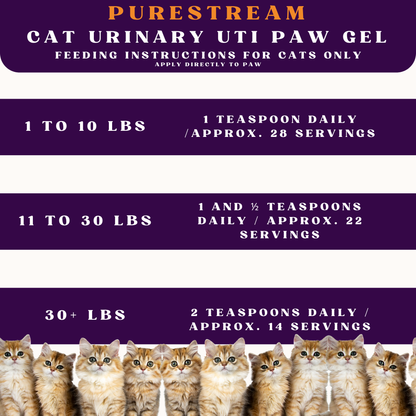 Piccardmeds4pets PureStream Cat Urinary UTI Paw Gel 3 oz.